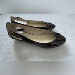 Steve Madden Open Toe Flats Spair  Dark Brown/Root Beer Size 6.5  M